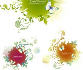 Patterns of plant Border trend vector