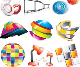 3D icon vector vector