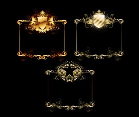 Shield Pentacle border vector