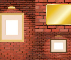 Brick and frame vector