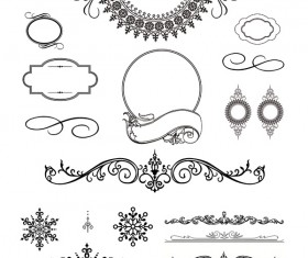 Black Decorative border vector