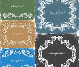 Retro floral Border vector