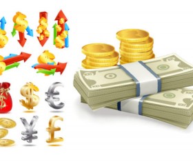 Financial icon vector vector