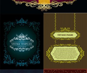 Ornate antique decorative frame vector