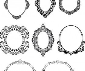 Circular fancy border vector