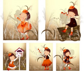 Cartoon frames vector