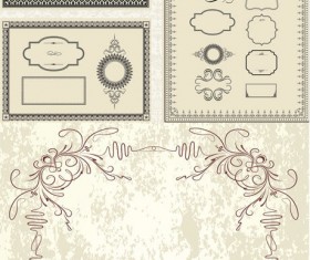 Antique decorative border vector