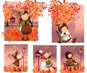 Antique square frame vector