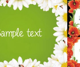 Flower decoration frame vector