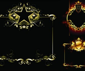 Ornate texture border vector