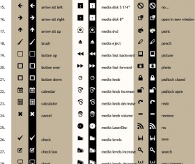 utility graphic icons vector