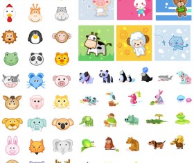 Animal icon vector set 02 vector