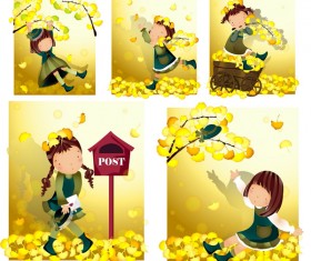 Black and white floral frames vector