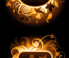 Floral border vector