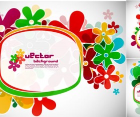 flower frames vector