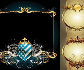 Ornate floral frame vector