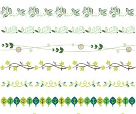 Plants Modern in Border vector