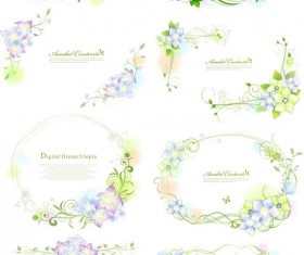 Elegant decorative floral vector