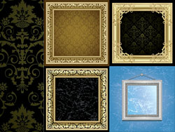 Classic vintage photo vector