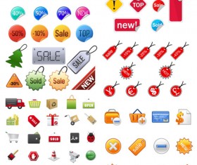 Shopping icon vector vector