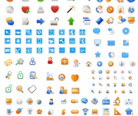 Simple icons vector vector