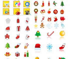 Cartoon christmas Icon vector