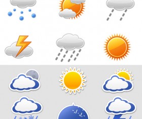 Weather icon vector vector