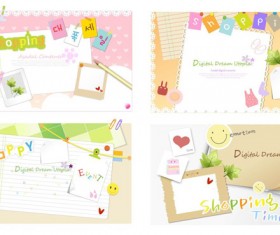 Lovely border background vector
