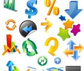 3D icon symbol vector