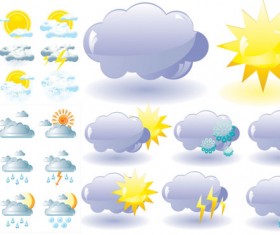 Weather icon vector vector