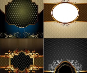Elegant shaped frame vector