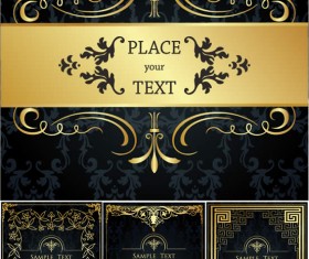 Ornate floral frame vector