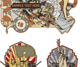 Retro style icon vector