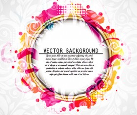 Beautiful ring frame vector