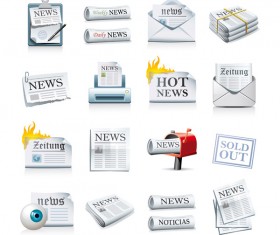 Newspaper Icon vector