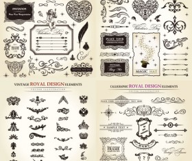 Ornate floral frame vector