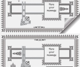 Retro frame Border vector