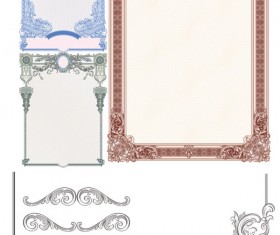 Security frame Floral vector