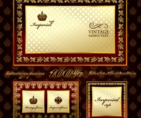 Ornate floral frame 1 vector