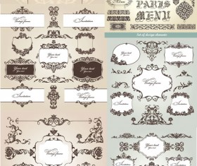 Ornate pattern border vector