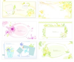 Elegant frame Floral vector