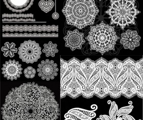 classical floral shading vector