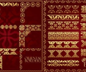 Floral border vector