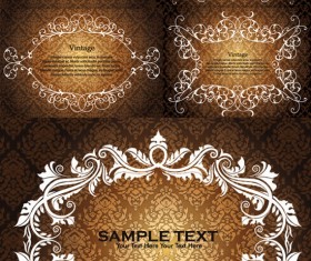 Elegant frame Floral vector