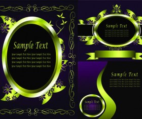 Ornate ring frame vector