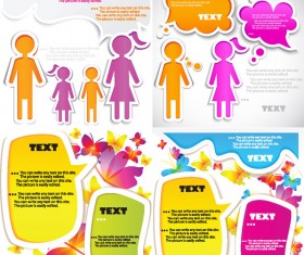 Cartoon label background art