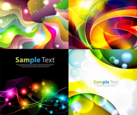 Science and technology Abstract colored wave background
