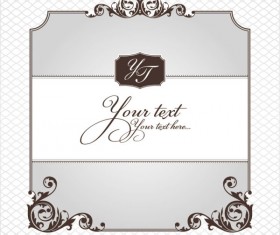 Ornate floral frame 01 vector