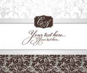 Ornate floral frame 03 vector