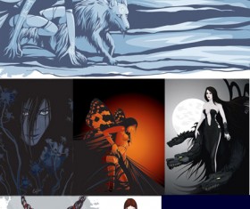 Purple flowers decorative frame vector